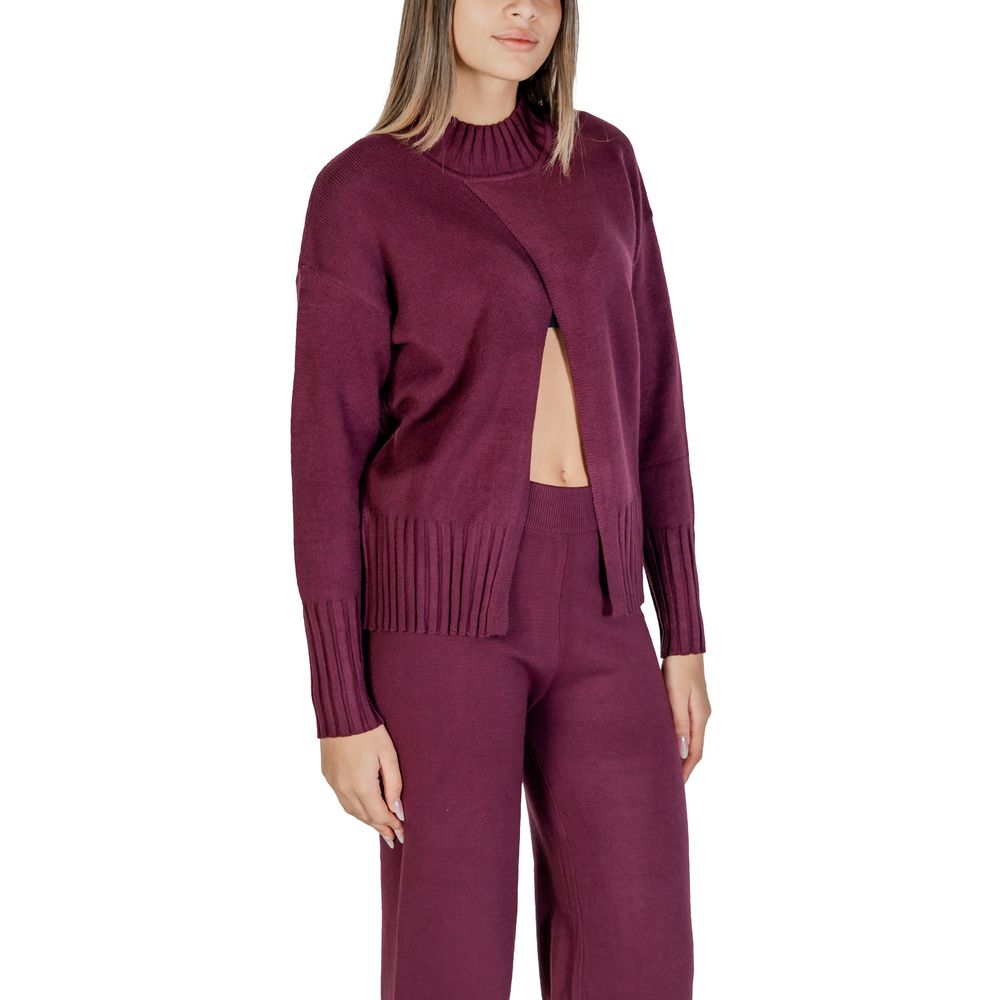 Cleré Purple Viscose Cardigan