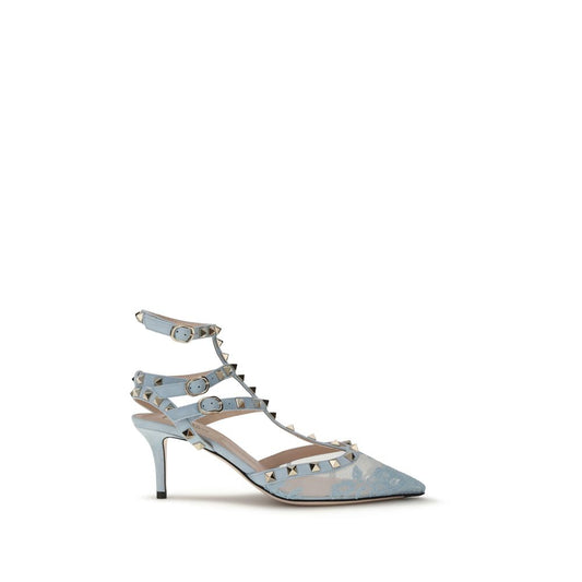 Valentino Garavani Light Blue Fabric Pumps