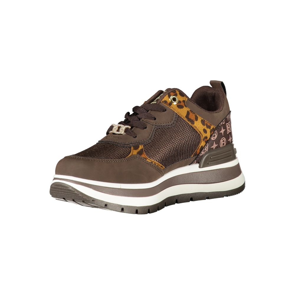 Laura Biagiotti Brown Polyester Women Sneaker