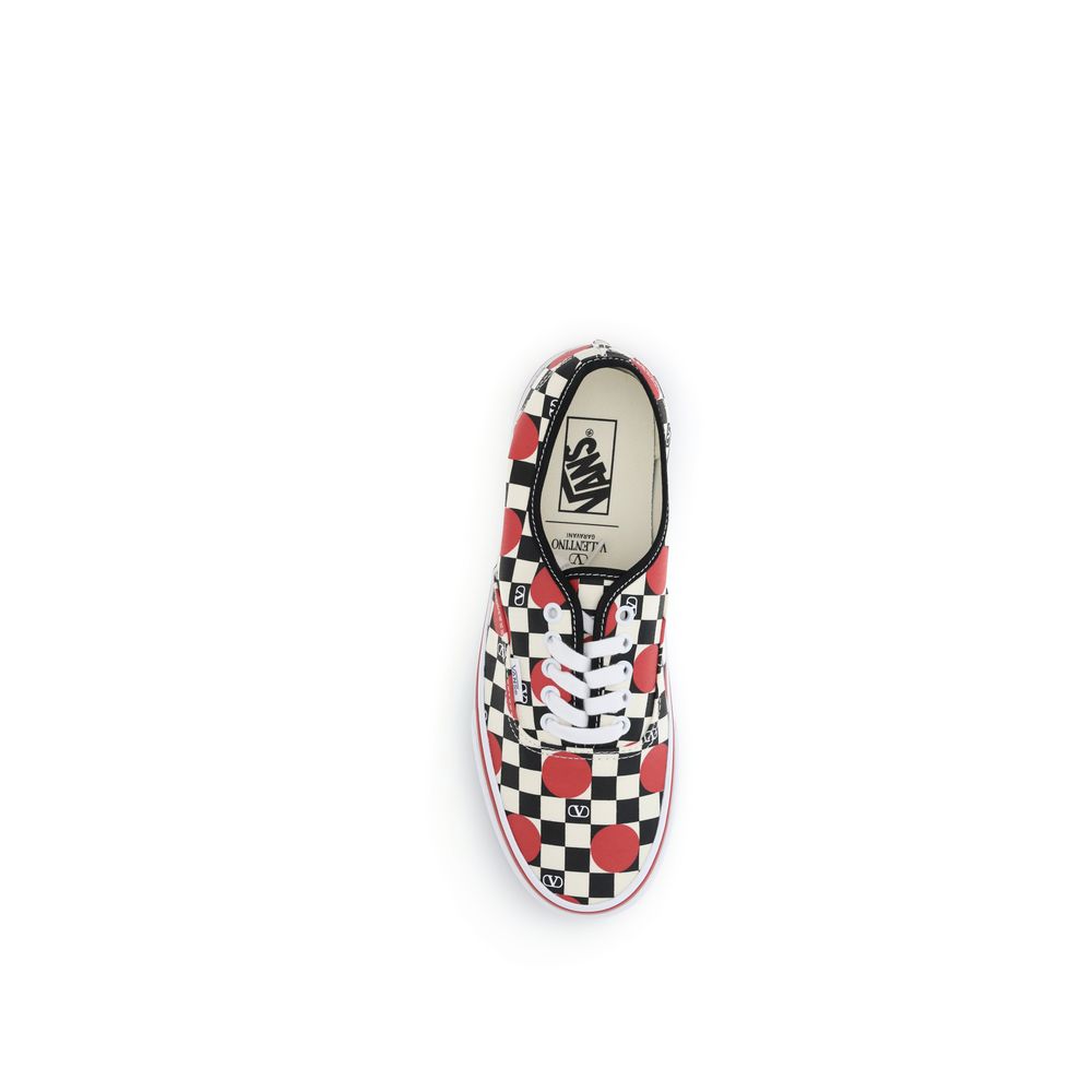 Valentino Garavani Multicolor Canvas Low Top Sneakers