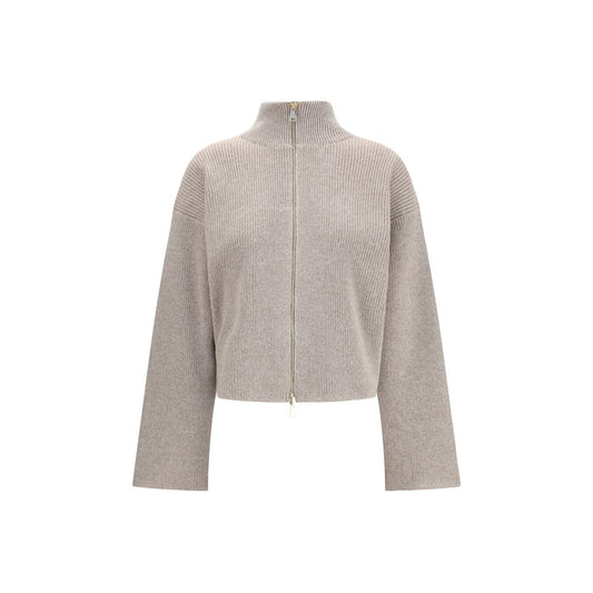 Fabiana Filippi Beige Fleece Wool Coat