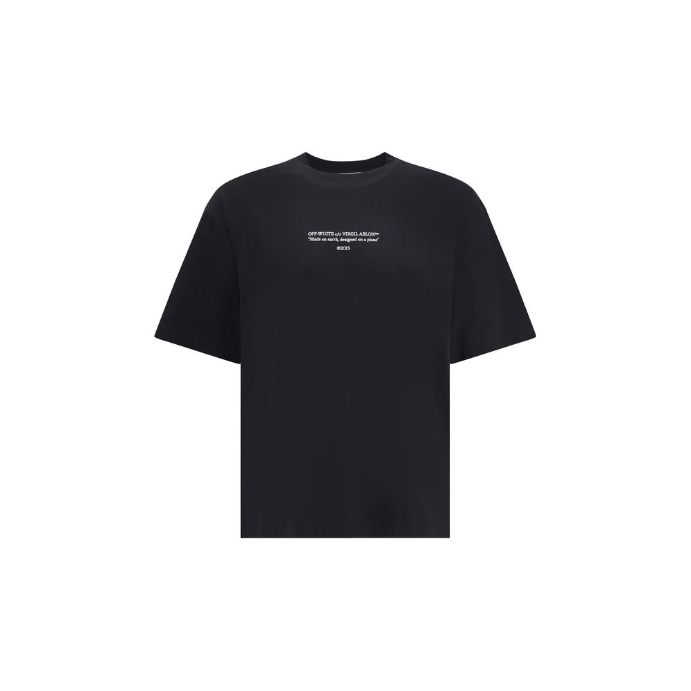 Off-White Black Cotton T-Shirt