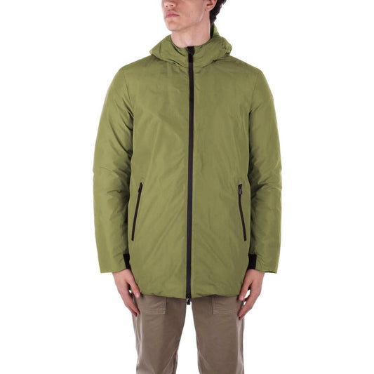 Suns Green Polyester Jackets & Coat