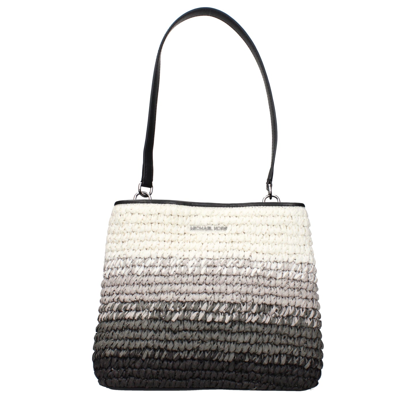 Michael Kors Black Raffia Shoulder Bag
