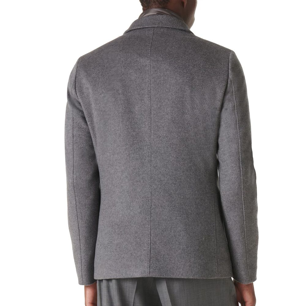Herno Gray Cashmere Jackets And Coat