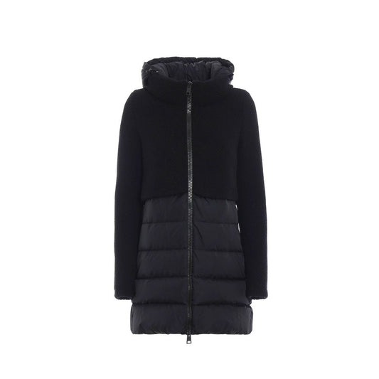 Herno Black Polyamide Coat