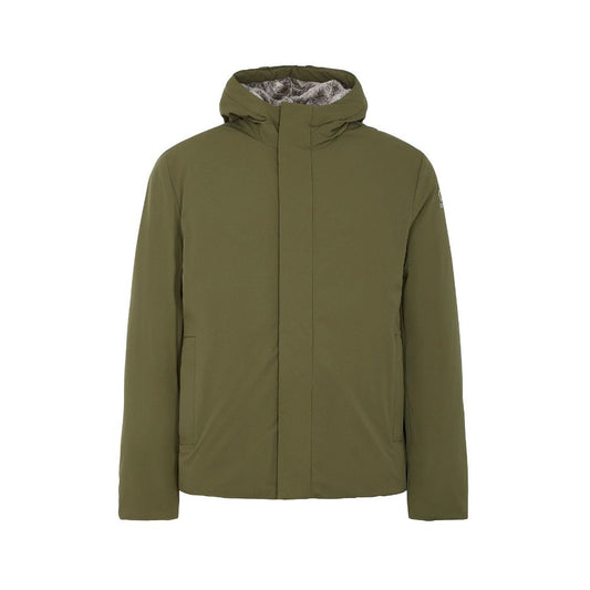 Suns Green Polyester Jackets & Coat