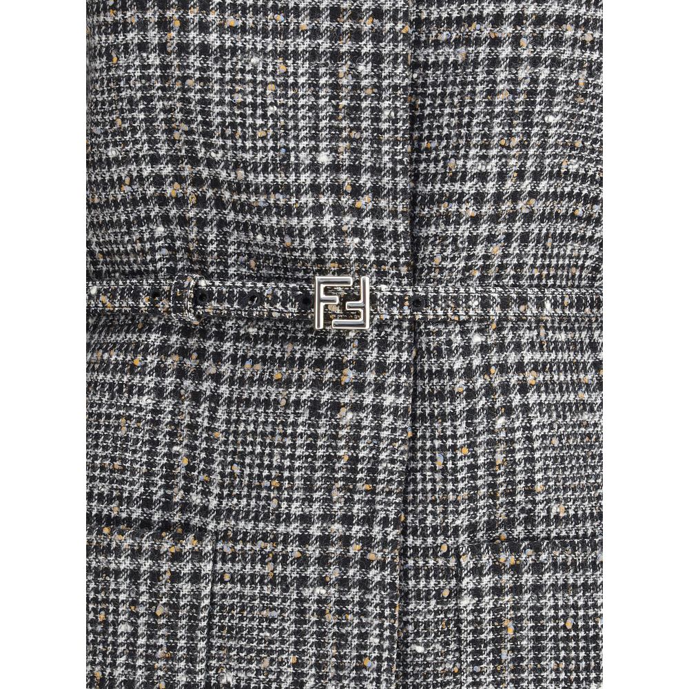 Fendi Gray Fleece Wool Clothing