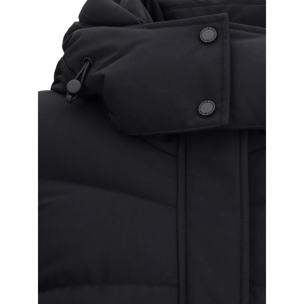 Moose Knuckles Black Nylon Coat