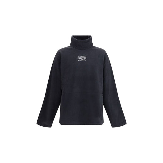 MM6 Black Polyester Sweatshirt