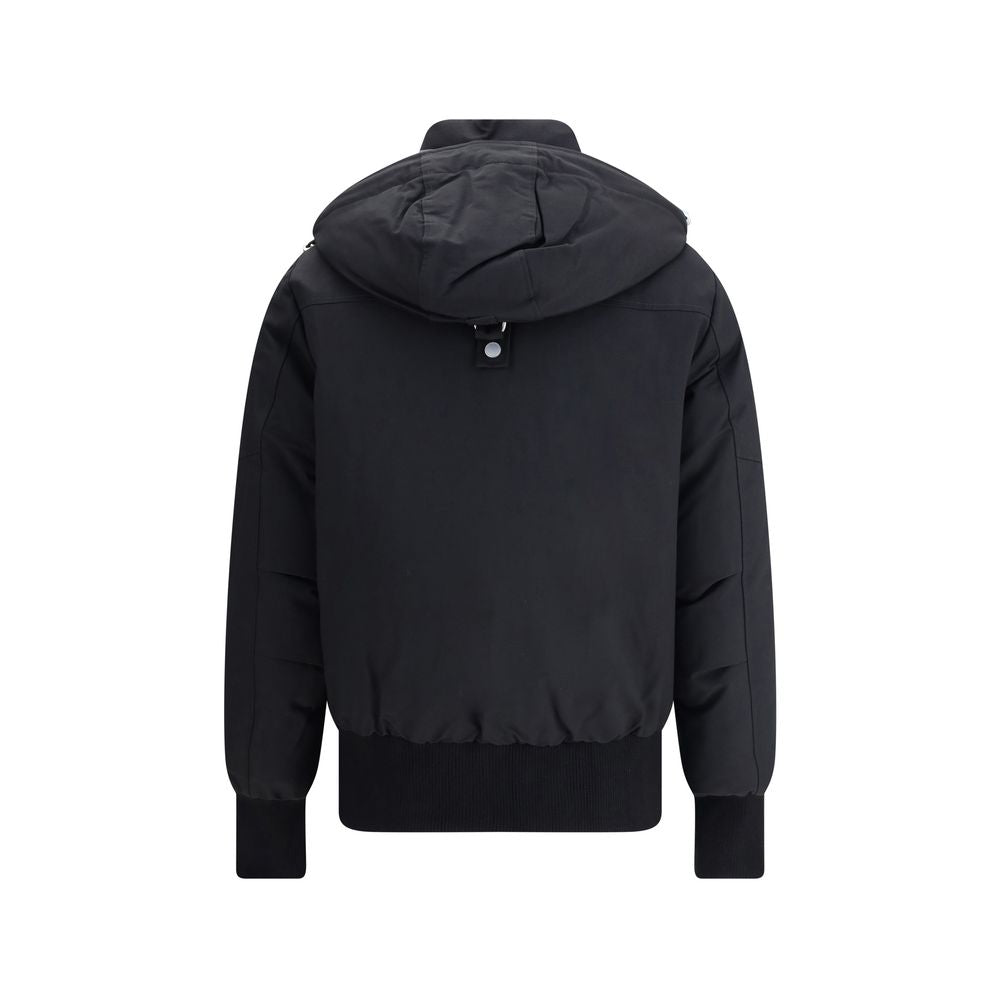 Moose Knuckles Black Cotton Bomber