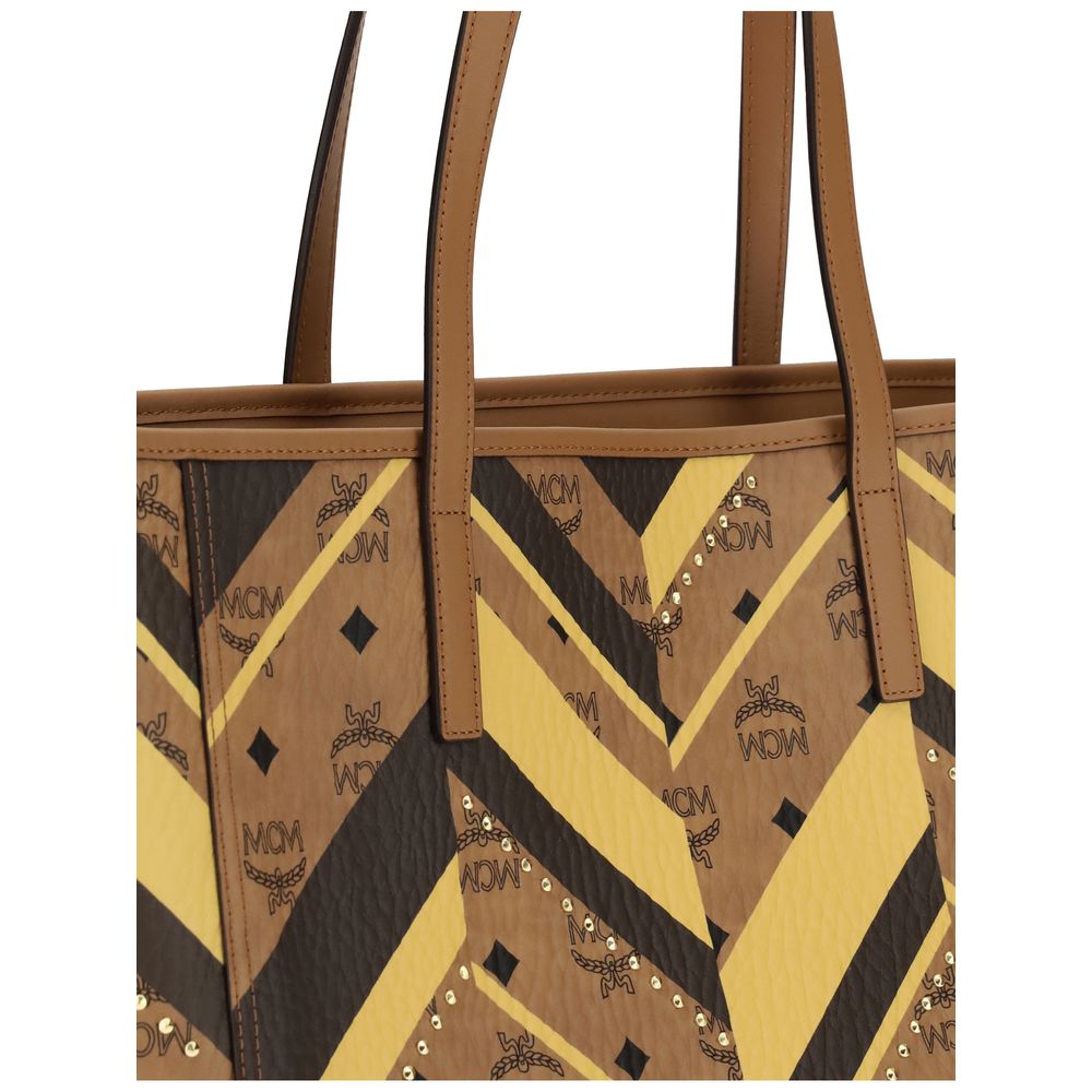 MCM Multicolor Fabric Handbag