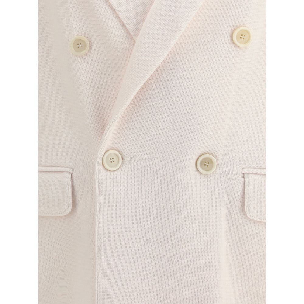 Lardini Cream Wool Coat