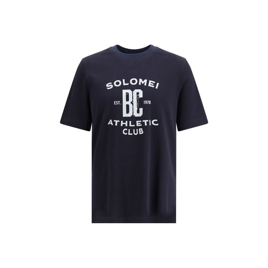 Brunello Cucinelli Blue Cotton Sportswear