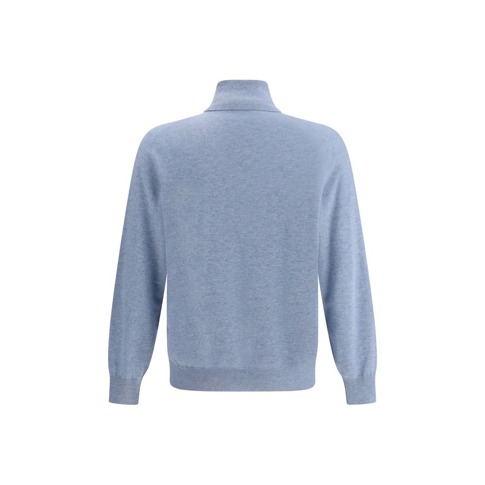 Brunello Cucinelli Light Blue Cashmere Cashmere Sweater