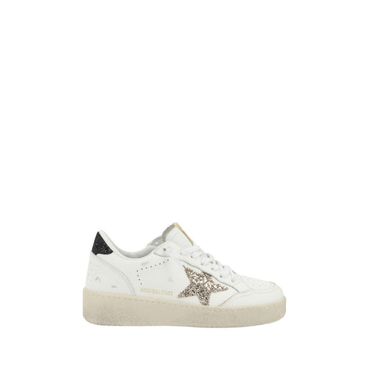 Golden Goose White Calf Leather Bos Taurus Low Top Sneakers