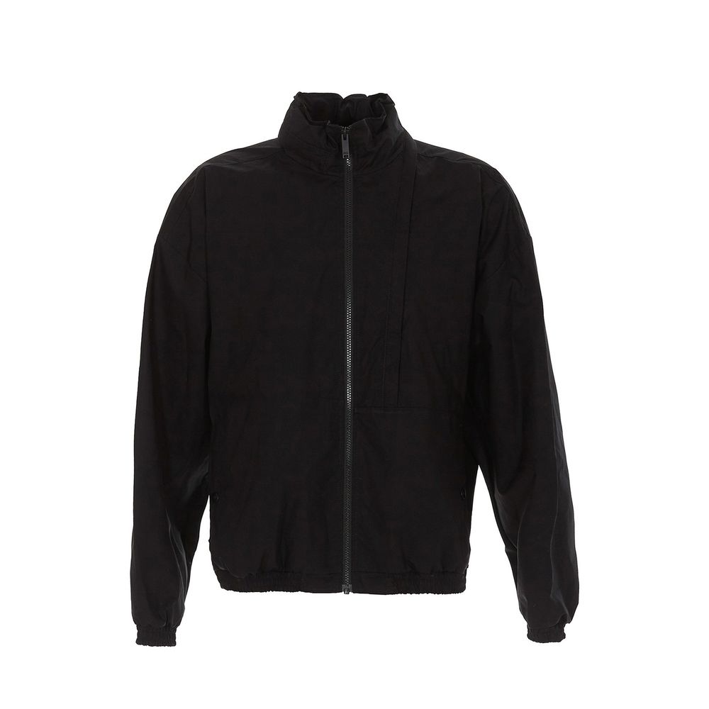 Marcelo Burlon Black Cotton Shell Jacket