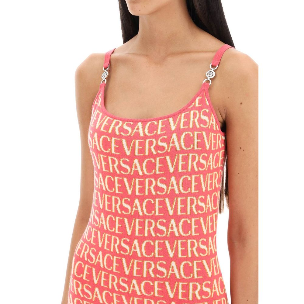 Versace Multicolor Cotton Casual Dress
