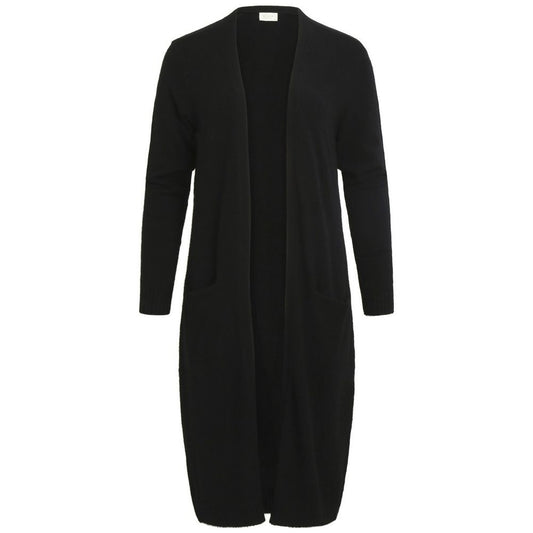 Vila Clothes Black Nylon Cardigan