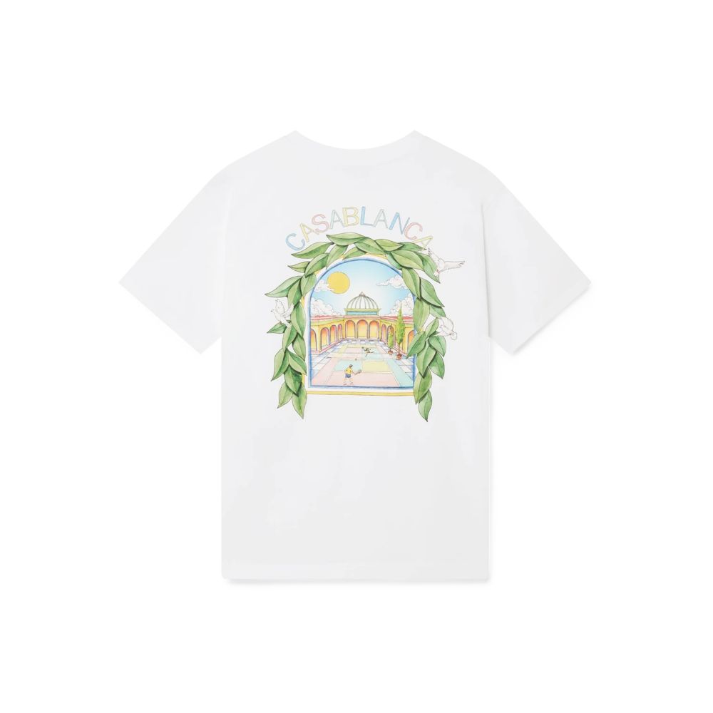 Casablanca White Cotton T-Shirt